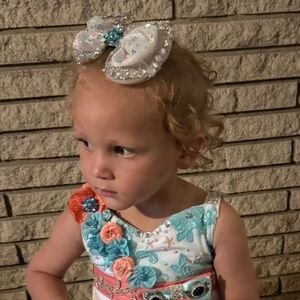 Aqua 2 Piece Pageant Dress